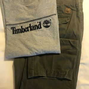 Timberland army green pants